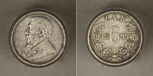 6 Пенни Южно-Африканская Республика (1910 - ) Серебро 