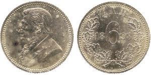 6 Пенни Южно-Африканская Республика (1910 - ) Серебро 