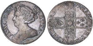 6 Пені / 1 Шестипенсовик Королівство Великобританія (1707-1801) Срібло Анна Стюарт(1665-1714)