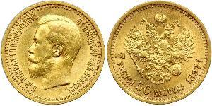 7.5 Rublo Impero russo (1720-1917) Oro Nicola II (1868-1918)