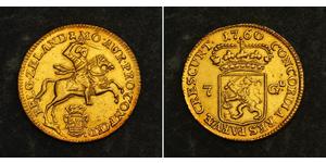 7 Gulden Republik der Sieben Vereinigten Provinzen (1581 - 1795) Gold 