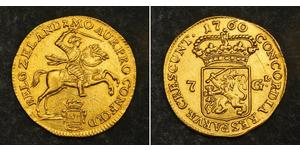 7 Gulden Republik der Sieben Vereinigten Provinzen (1581 - 1795) Gold 