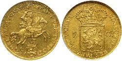 7 Gulden Provincias Unidas de los Países Bajos (1581 - 1795) Oro 