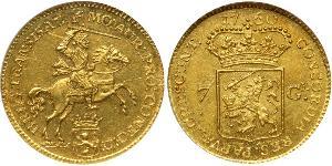 7 Gulden Provincias Unidas de los Países Bajos (1581 - 1795) Oro 