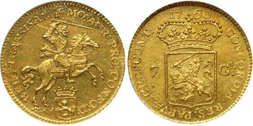 7 Gulden Provincias Unidas de los Países Bajos (1581 - 1795) Oro 