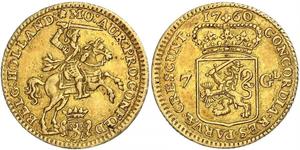 7 Gulden 荷蘭共和國 (1581 - 1795) 金 