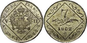 7 Kreuzer Saint-Empire romain germanique (962-1806) Billon Argent Francis II, Holy Roman Emperor (1768 - 1835)