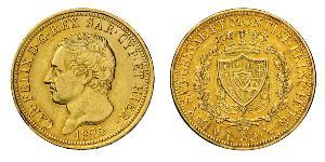 80 Lira Italian city-states Gold Karl Felix (Sardinien-Piemont)