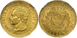 80 Lira Italian city-states Gold Karl Felix (Sardinien-Piemont)