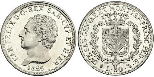 80 Lira Italien Platin 