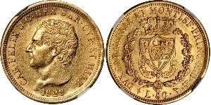 80 Lira Italian city-states 金 卡洛·費利切