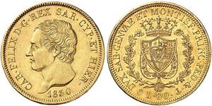 80 Lira Italian city-states 金 卡洛·費利切