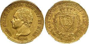 80 Lira Italian city-states 金 卡洛·費利切
