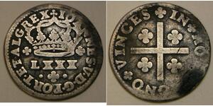 80 Reis Regno del Portogallo (1139-1910) Argento 