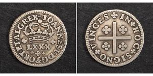 80 Reis Regno del Portogallo (1139-1910) Argento 