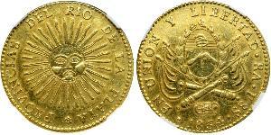 8 Escudo Argentine Republic (1861 - ) Gold 