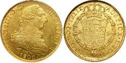 8 Escudo Chile Gold Karl IV (1748-1819)