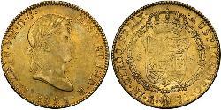 8 Escudo Kaiserreich Mexiko (1821 - 1823) Gold Ferdinand VII. von Spanien (1784-1833)