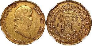 8 Escudo Peru Gold Ferdinand VII. von Spanien (1784-1833)