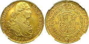 8 Escudo Peru Gold Karl IV (1748-1819)
