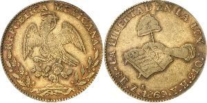 8 Escudo Second Federal Republic of Mexico (1846 - 1863) Gold 