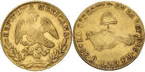 8 Escudo Second Federal Republic of Mexico (1846 - 1863) Gold 