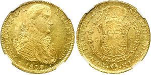 8 Escudo Spanish Mexico  / Kingdom of New Spain (1519 - 1821) Gold Ferdinand VII of Spain (1784-1833)