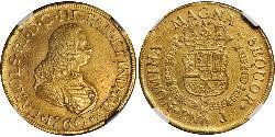 8 Escudo Viceroyalty of New Granada (1717 - 1819) Gold Charles III of Spain (1716 -1788)