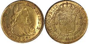 8 Escudo Vizekönigreich Neugranada (1717 - 1819) Gold Karl IV (1748-1819)