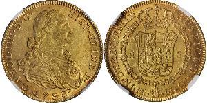 8 Escudo Vizekönigreich Neugranada (1717 - 1819) Gold Karl IV (1748-1819)