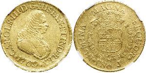 8 Escudo Vizekönigreich Neugranada (1717 - 1819) Gold Karl III. von Spanien (1716 -1788)