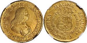 8 Escudo Vizekönigreich Neugranada (1717 - 1819) Gold Karl III. von Spanien (1716 -1788)