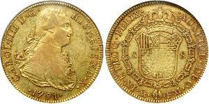 8 Escudo Vizekönigreich Neuspanien (1519 - 1821) Gold Karl IV (1748-1819)