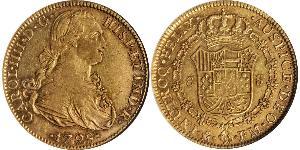 8 Escudo Vizekönigreich Neuspanien (1519 - 1821) Gold Karl IV (1748-1819)