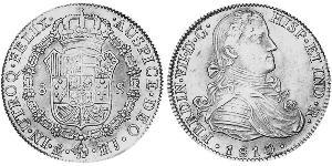 8 Escudo Vizekönigreich Neuspanien (1519 - 1821) Gold Ferdinand VII. von Spanien (1784-1833)