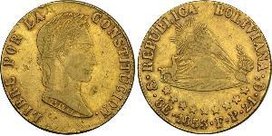 8 Escudo Bolivie (1825 - ) Or 