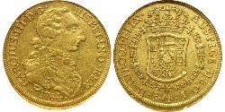 8 Escudo Chili Or Charles III d