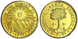 8 Escudo Costa Rica (1821 - ) Or 