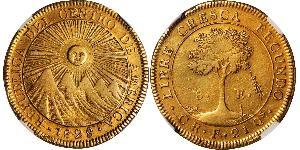 8 Escudo Costa Rica (1821 - ) Or 