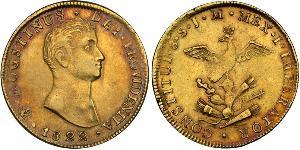 8 Escudo First Mexican Empire (1821 - 1823) Or Agustín de Iturbide (1783 - 1824)