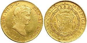 8 Escudo First Mexican Empire (1821 - 1823) Or Ferdinand VII d