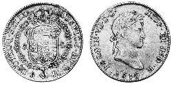 8 Escudo Nouvelle-Espagne (1519 - 1821) Or Ferdinand VII d