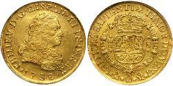 8 Escudo Nouvelle-Espagne (1519 - 1821) Or Philippe V d
