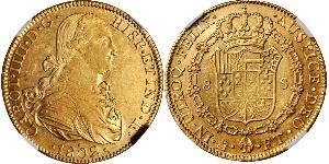8 Escudo Nouvelle-Espagne (1519 - 1821) Or Charles IV d