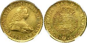 8 Escudo Nouvelle-Espagne (1519 - 1821) Or Ferdinand VI d
