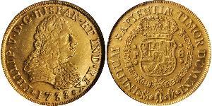8 Escudo Nouvelle-Espagne (1519 - 1821) Or Philippe V d