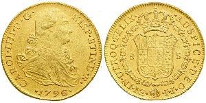 8 Escudo Pérou Or Charles IV d
