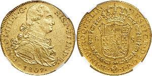 8 Escudo Pérou Or Charles IV d