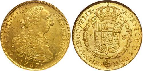 8 Escudo Pérou Or Charles III d