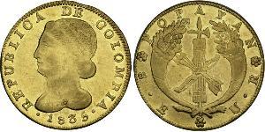 8 Escudo République de Nouvelle-Grenade (1831–1858) Or 